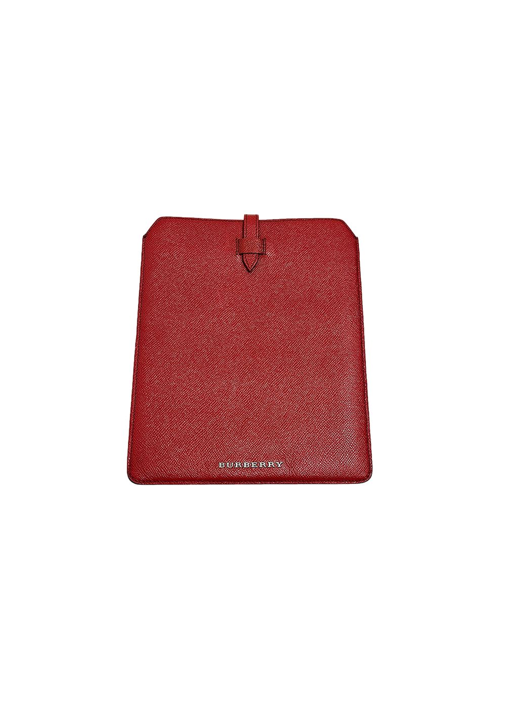 Burberry Red Grained Leather iPad Case