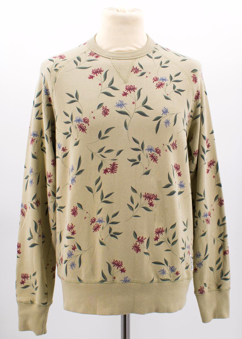 Men's Penfield Floral Pattern Jumper Size S Floral / Patterned cotton