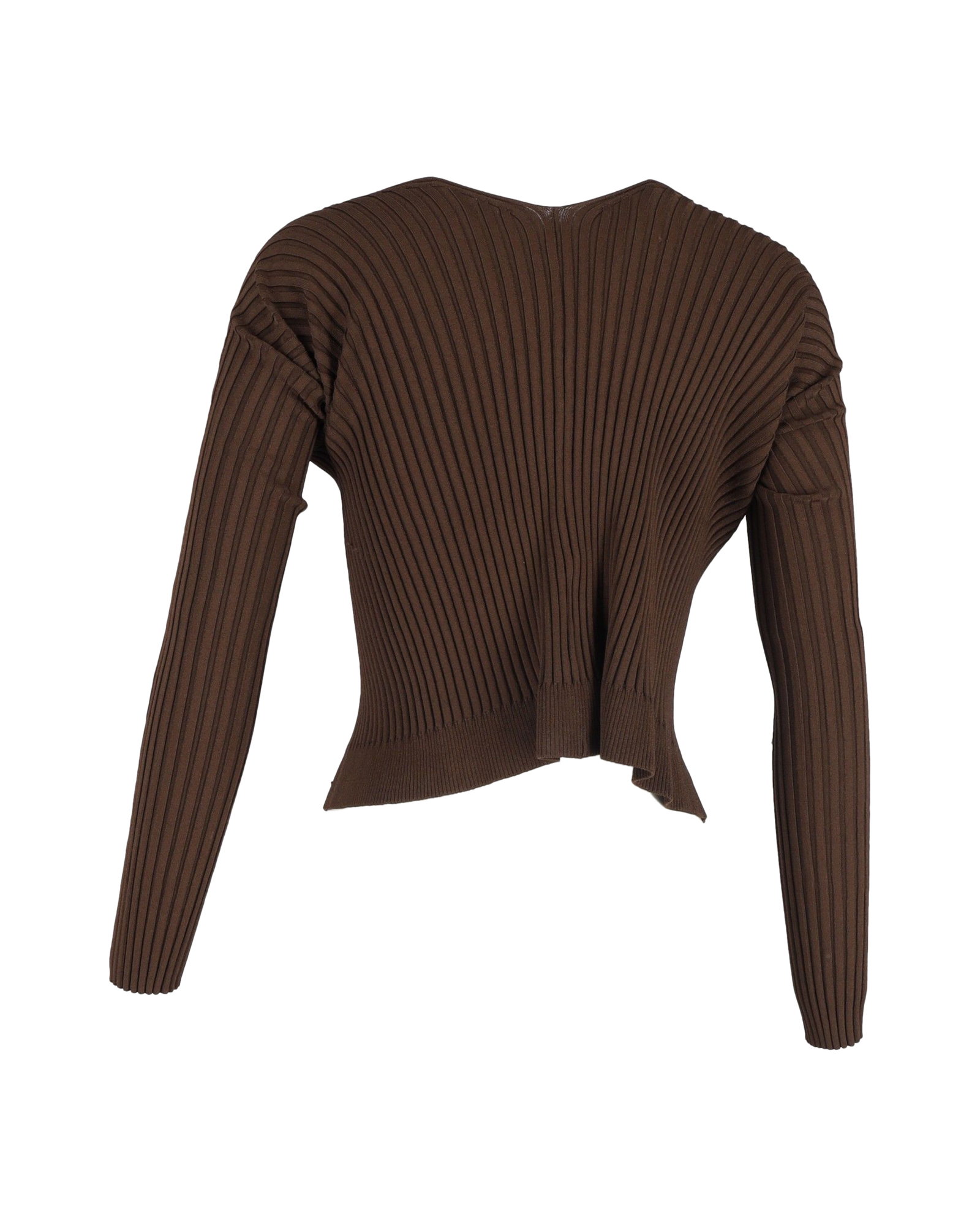 Preowned Jacquemus Brown La Maille Pralù Longue  Cardigan Size 40 polyester/polyester viscose