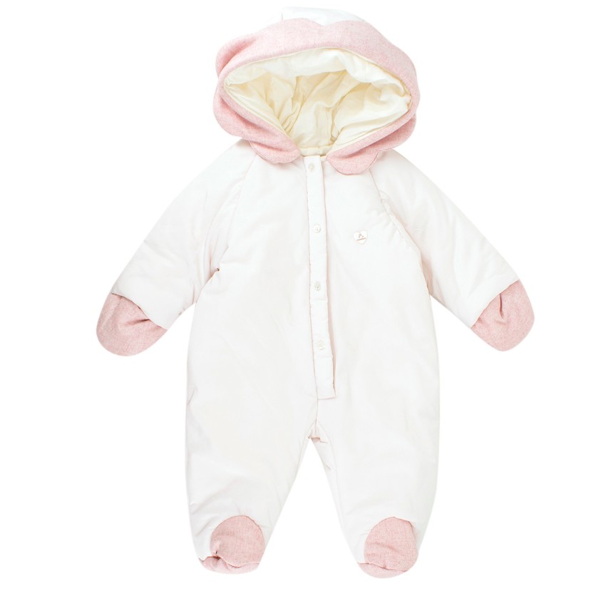 La Stupenderia Babies Light Pink Snowsuit Size 2-3 Months