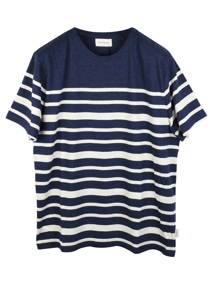 Oliver Spencer Conduit Bold Stripe Tee Size XL