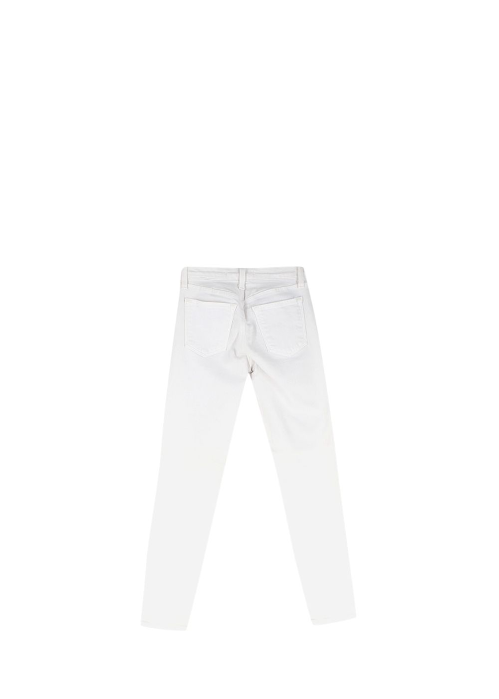 Preowned White Denim Capri Skinny Leg Jeans Size 24/61 cotton