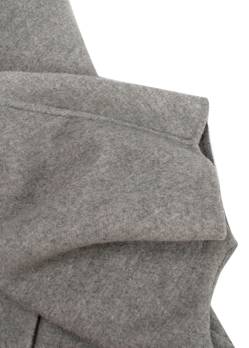 Preowned MaxMara Studio Grey Short Sleeve Wool Peacoat Size XS