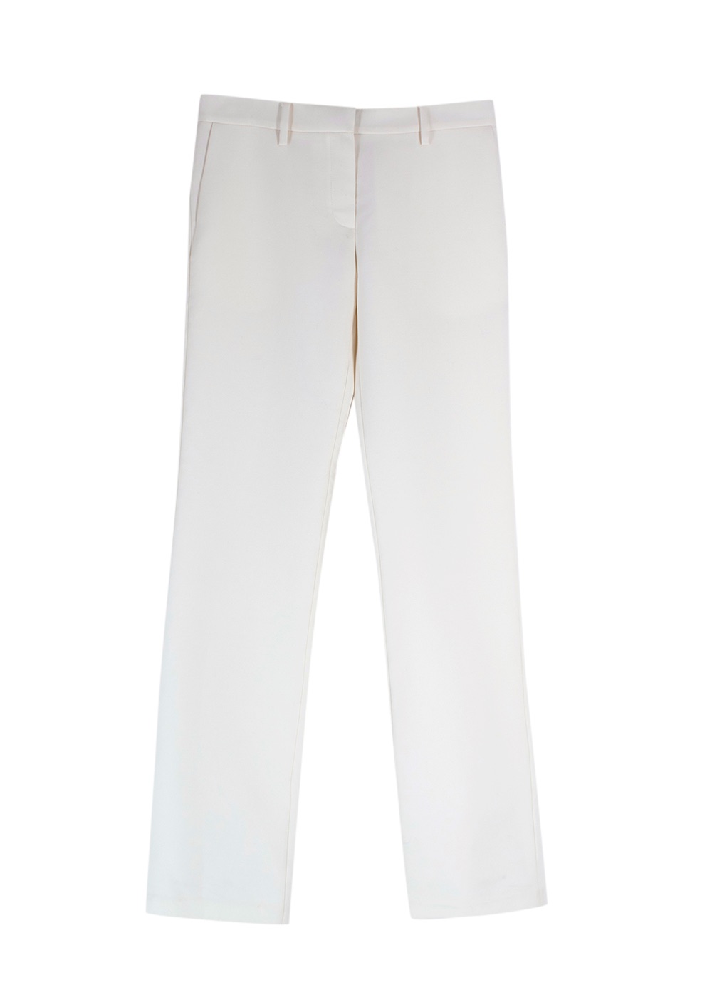 Magda Butrym Cream Tailored Wool Trousers Size XXS ecru