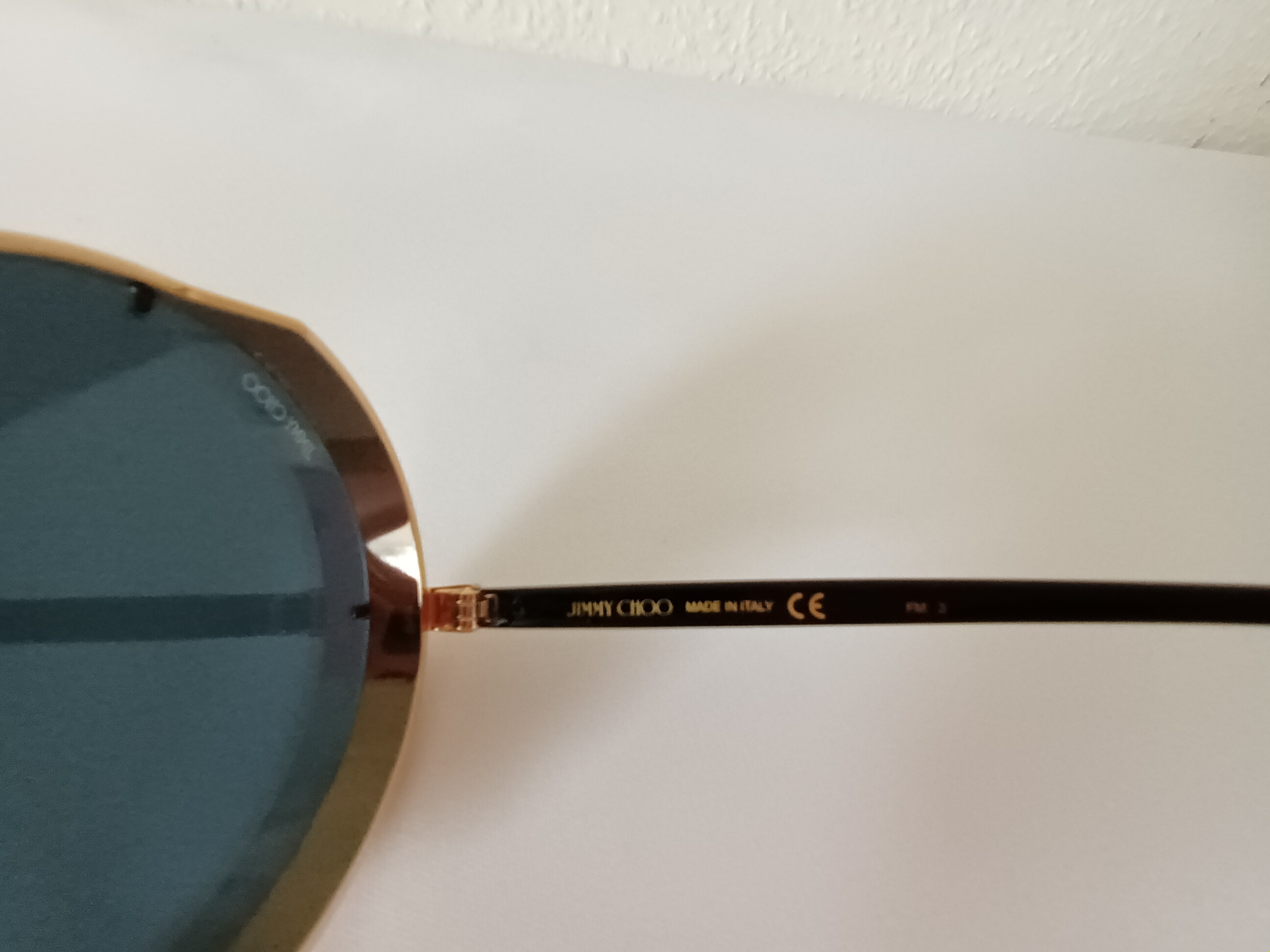 Jimmy Choo Round Lilo/S Sunglasses Size M Rose Gold and Gray metal