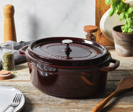 Men's Staub Red Casserole Dish cast iron