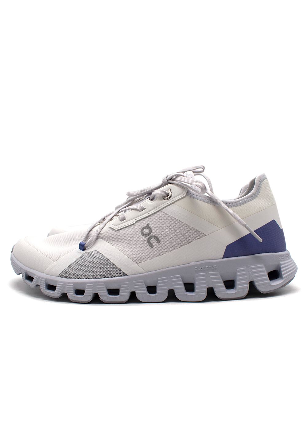 On Running Undyed Nimbus Cloud X 3 AD Trainers White, Purple polyester/rubber