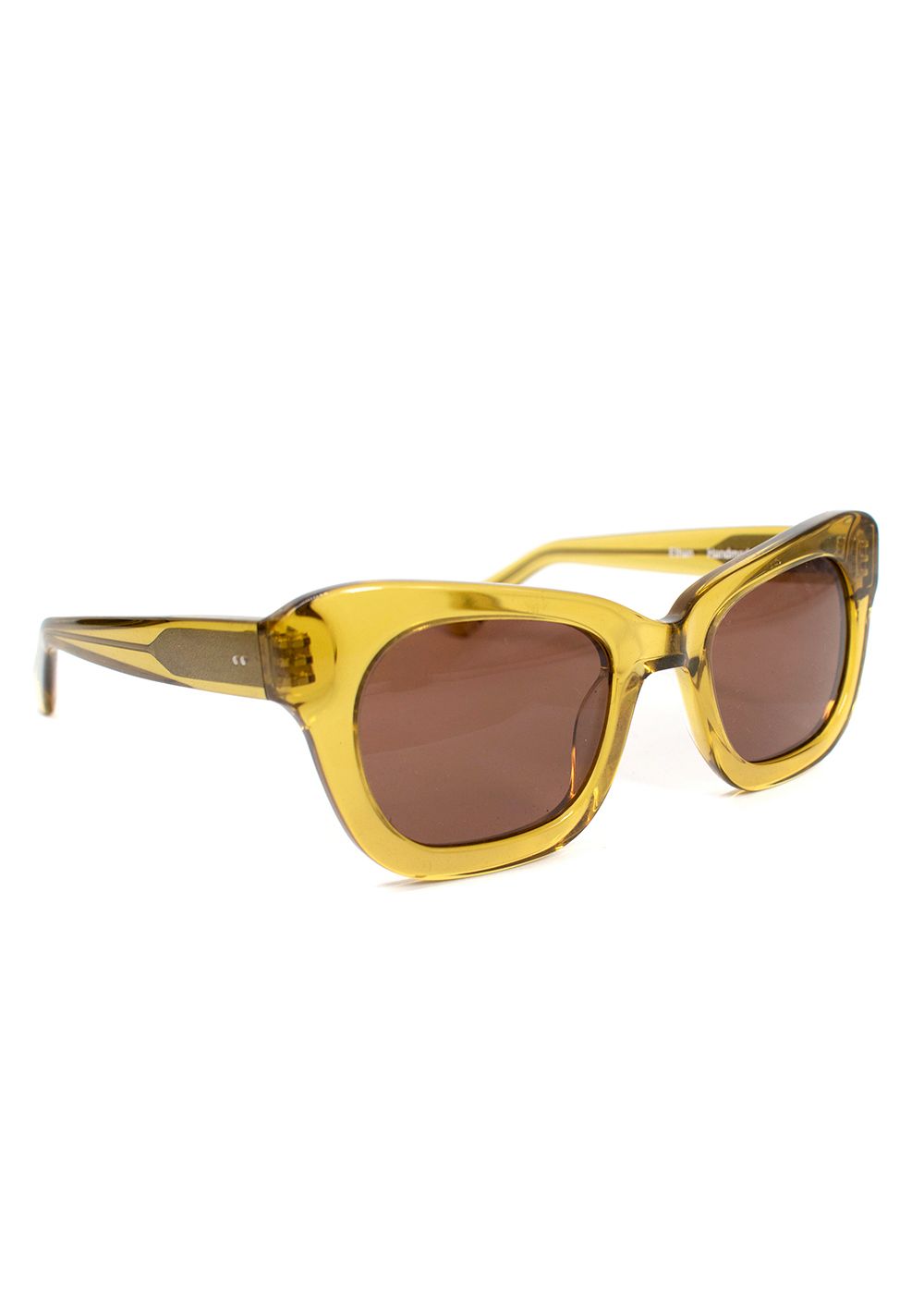 Sun Buddies Yellow Ethan Cat Eye Sunglasses acetate