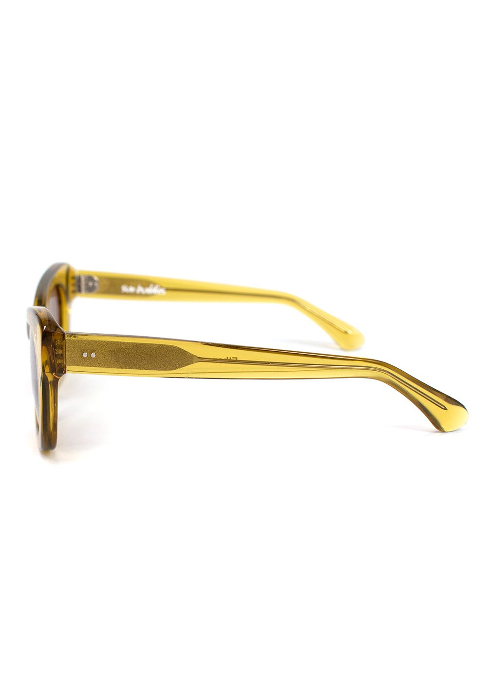 Sun Buddies Yellow Ethan Cat Eye Sunglasses acetate