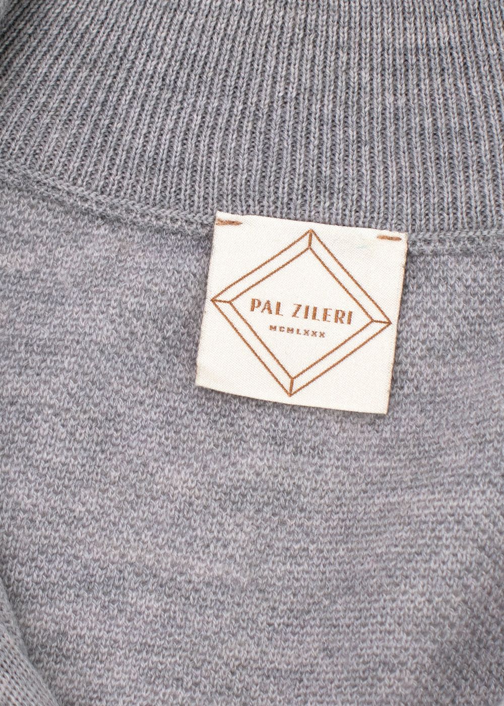 Men's Preowned Pal Zileri Grey Wool Jumper Size S