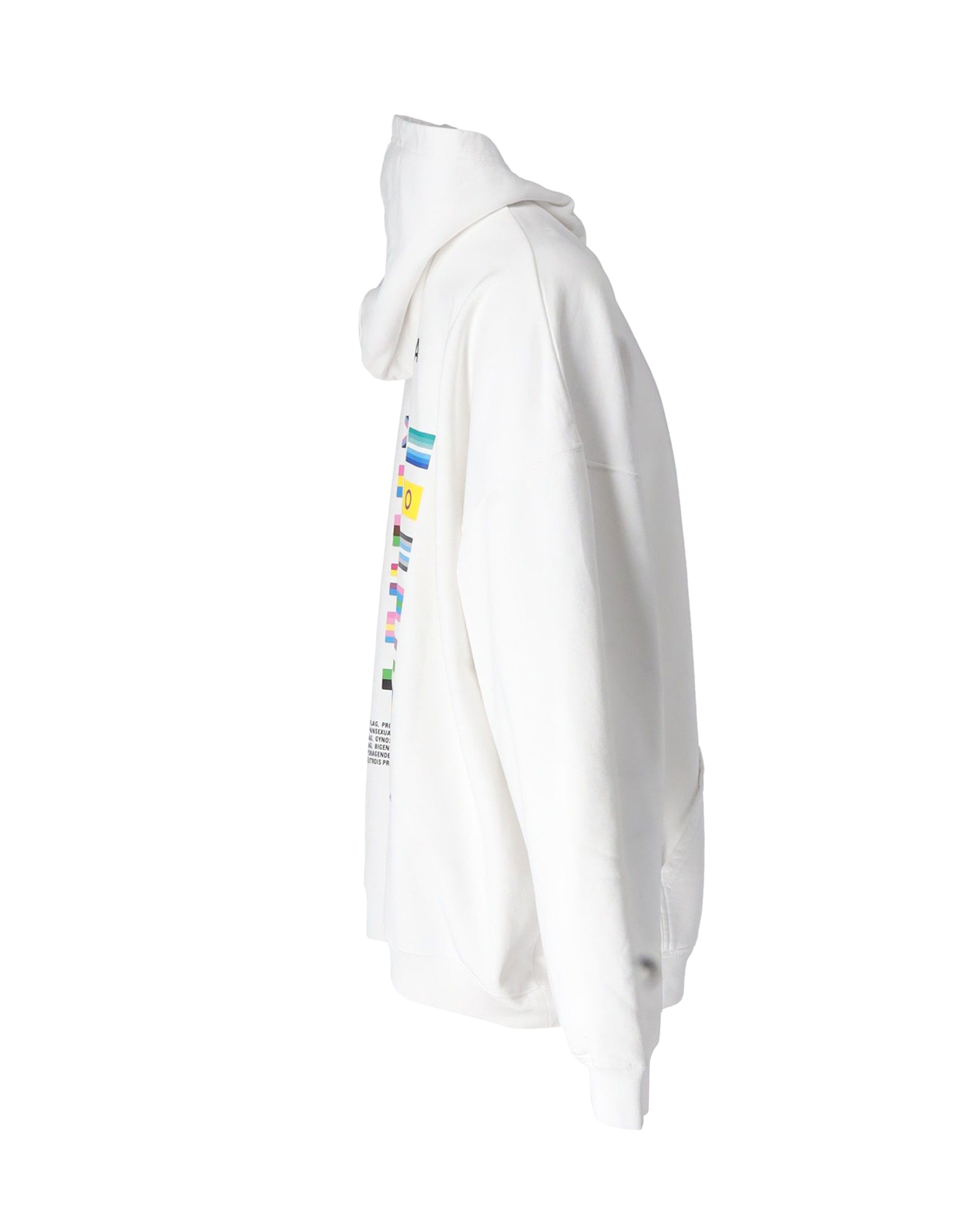 Men's Preowned Balenciaga White Pride Series Oversized Hoodie Size S cotton