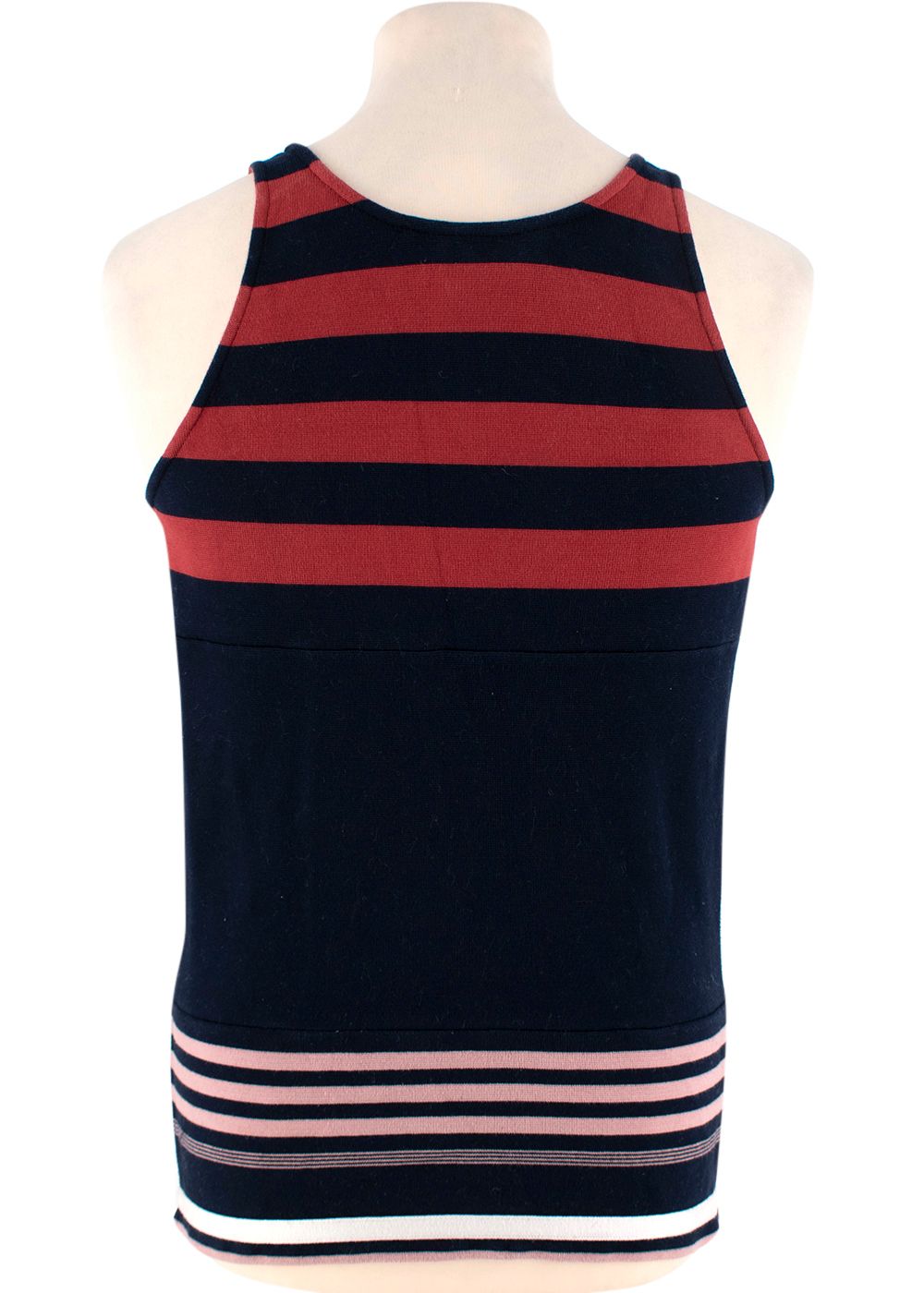 Men's Preowned Marni Striped Cotton Jersey Tank Size XS Multicolored