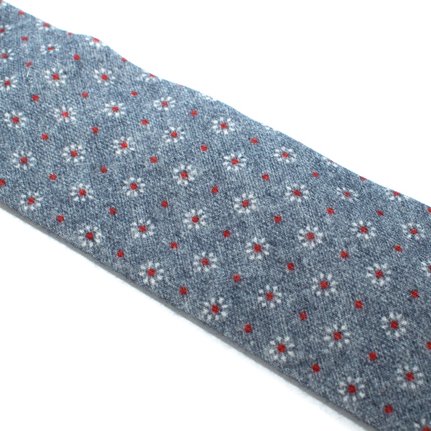 Men's Preowned Rossi  Ghezi Blue Wool Tie