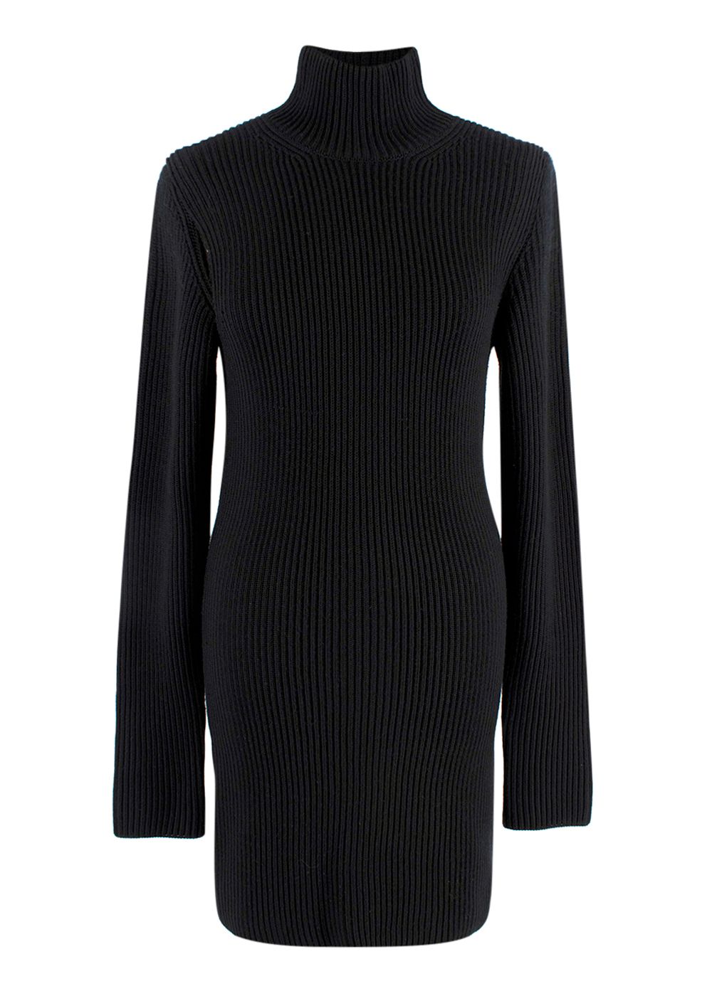 Gauge81 Open Knit Herning Dress Size S Black wool