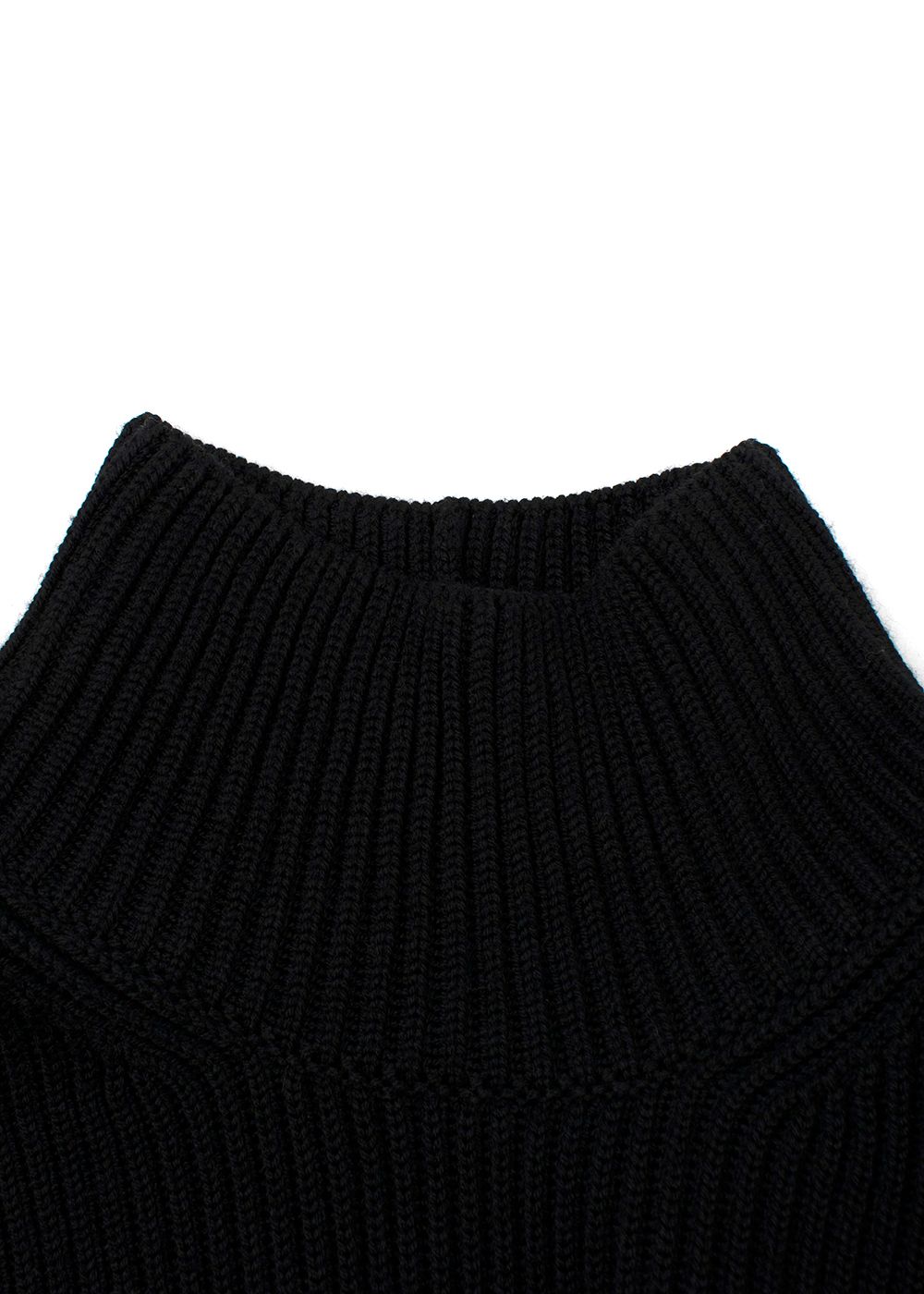 Gauge81 Open Knit Herning Dress Size S Black wool