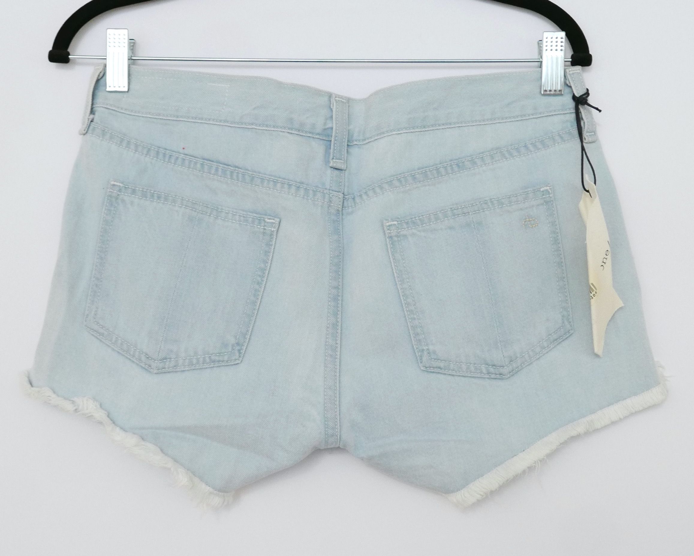 Rag and Bone Acid-wash denim cut-off shorts Size 25/63 Blue cotton