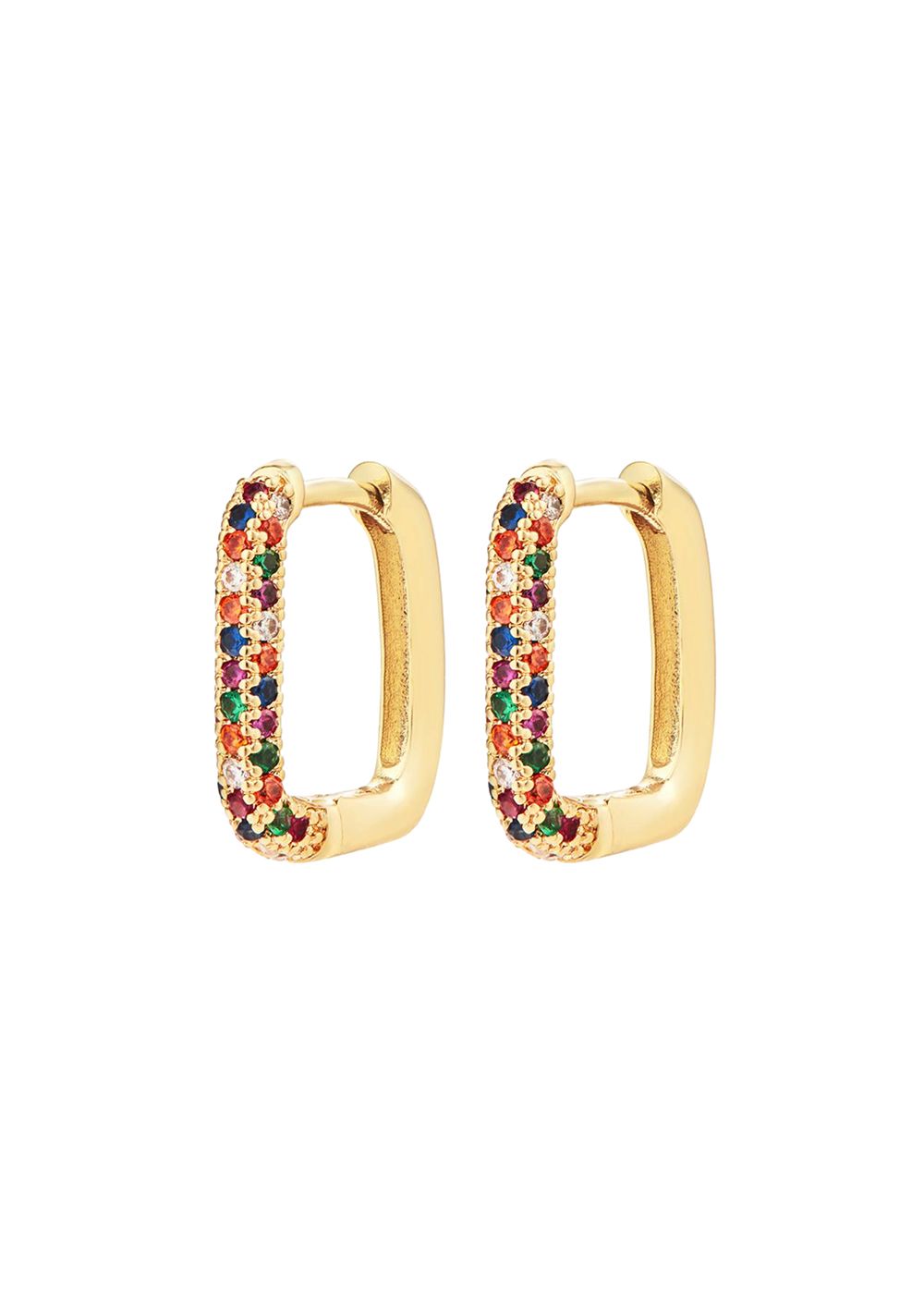 MeMe London Crystal Embellished Eden Earrings Gold