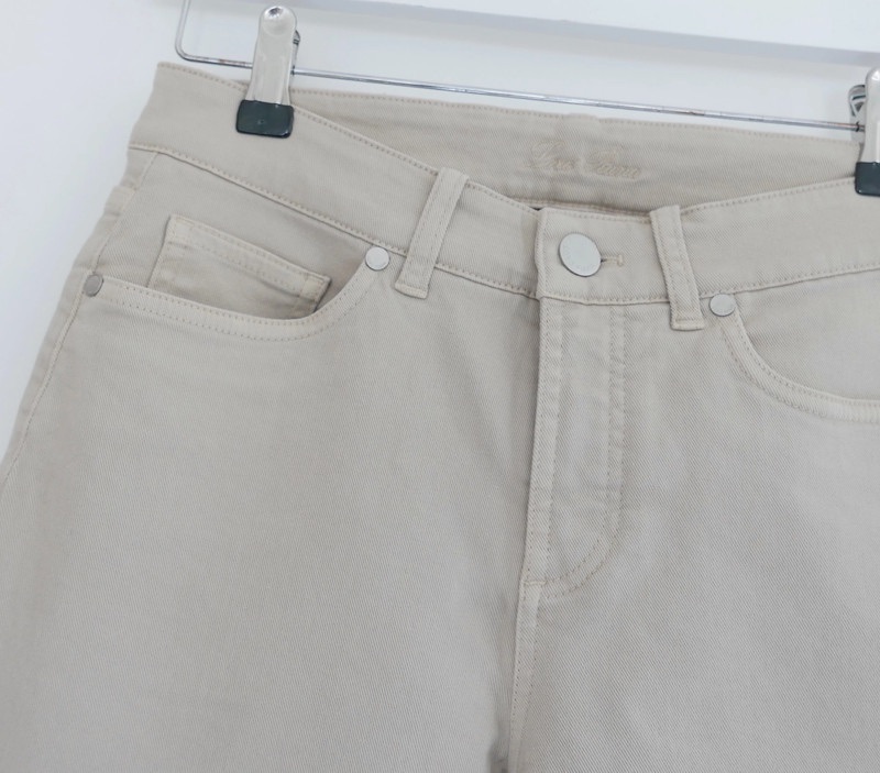 Loro Piana Mathias Jeans Size XS beige cotton