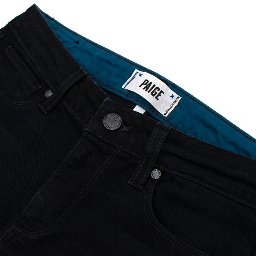 Preowned Paige Dark Blue Transcend Verdugo Ultra Skinny Jeans Size XS cotton