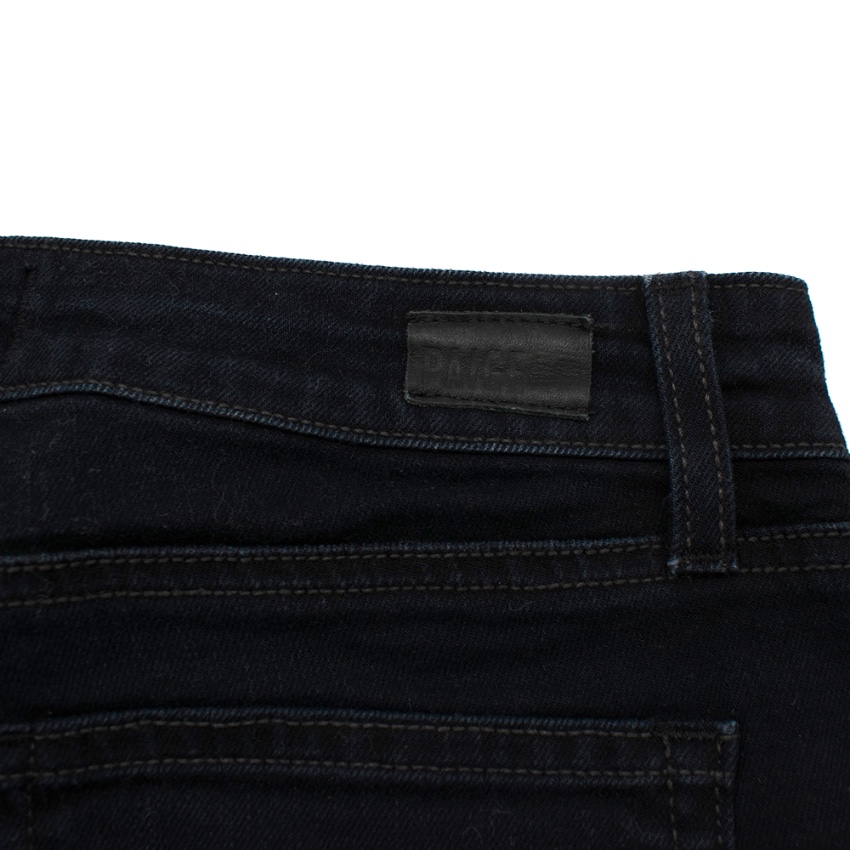 Preowned Paige Dark Blue Transcend Verdugo Ultra Skinny Jeans Size XS cotton