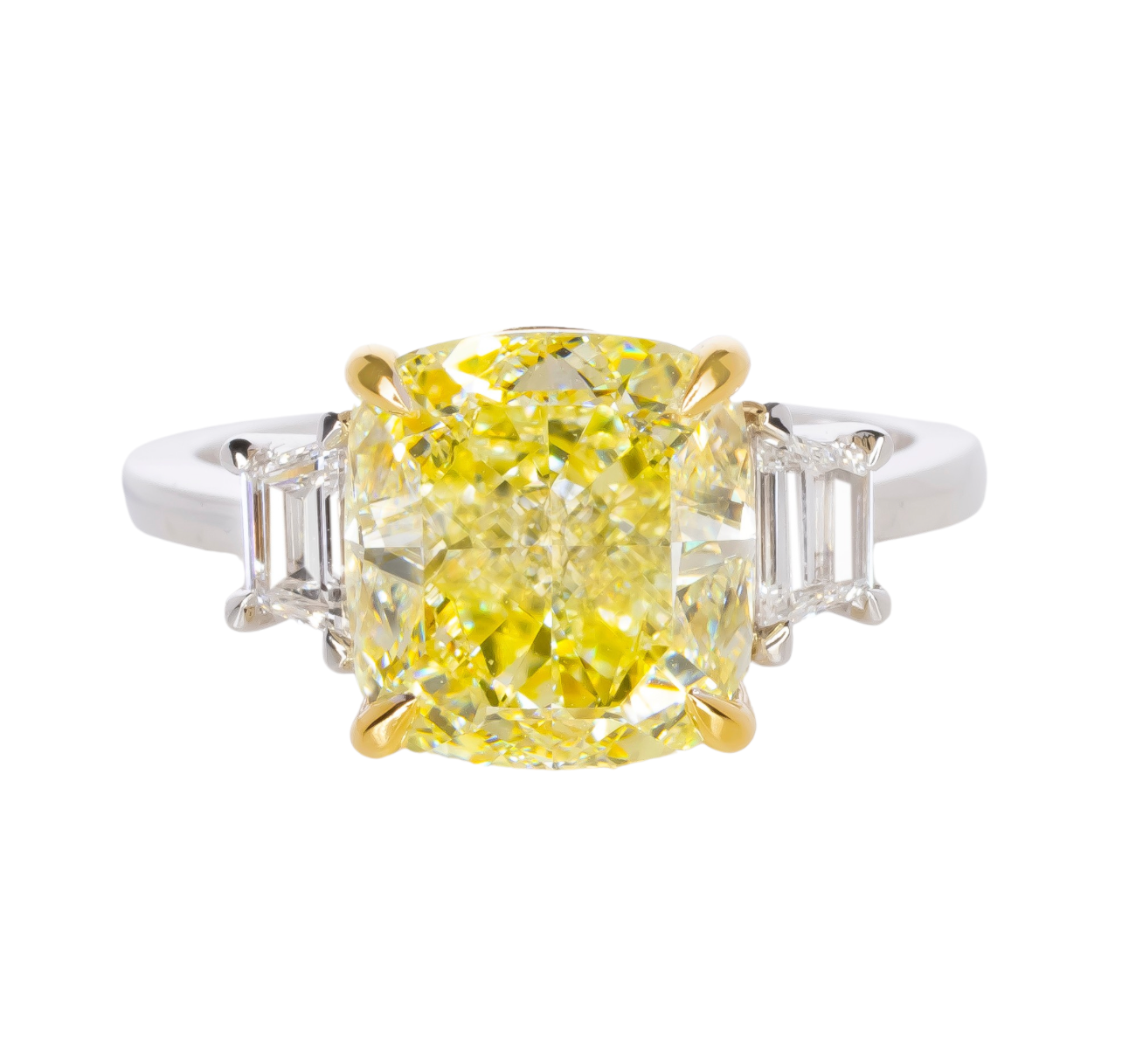 Antinori Fine Jewels 18kt White Gold GIA 612ct Fancy Yellow Diamond Ring