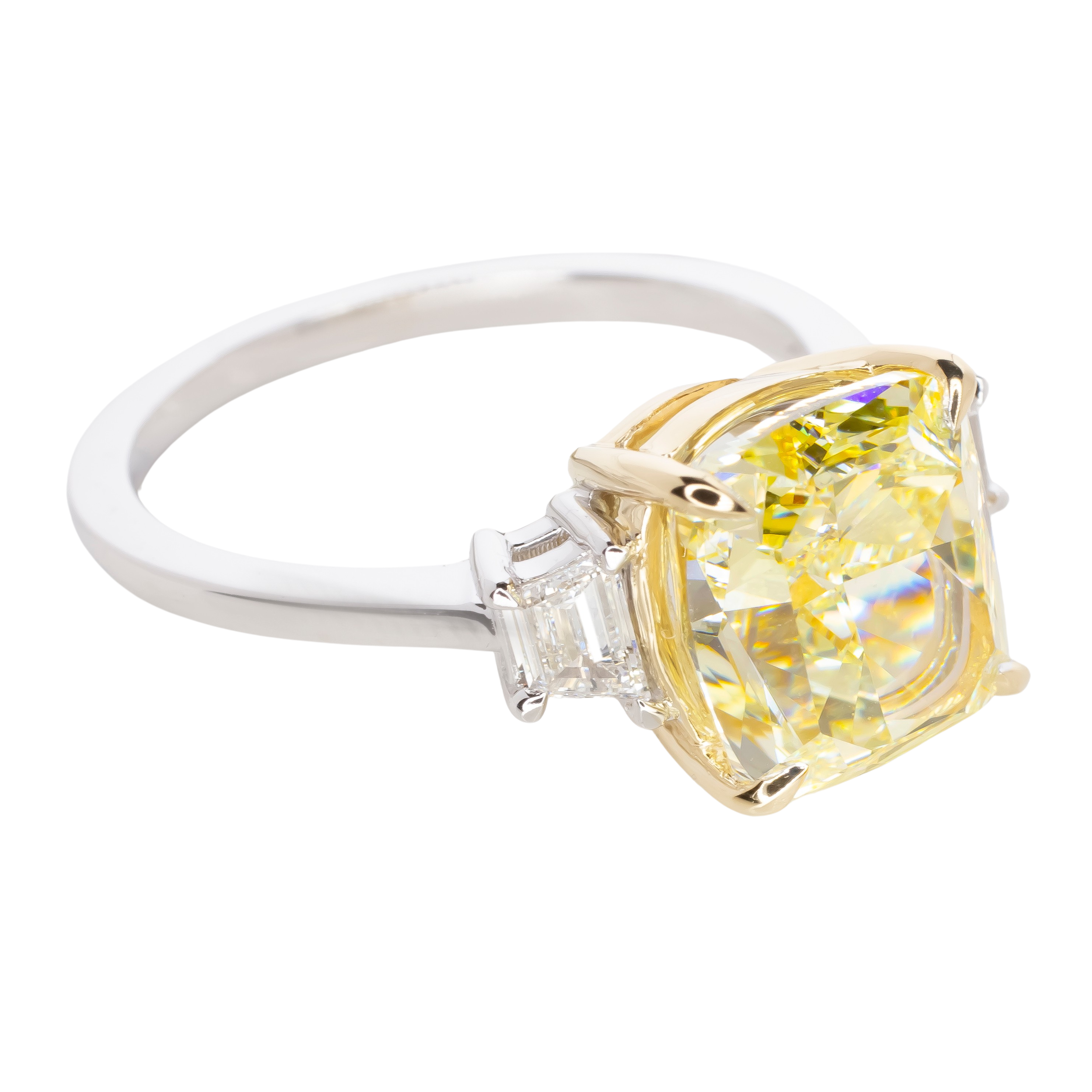 Antinori Fine Jewels 18kt White Gold GIA 612ct Fancy Yellow Diamond Ring