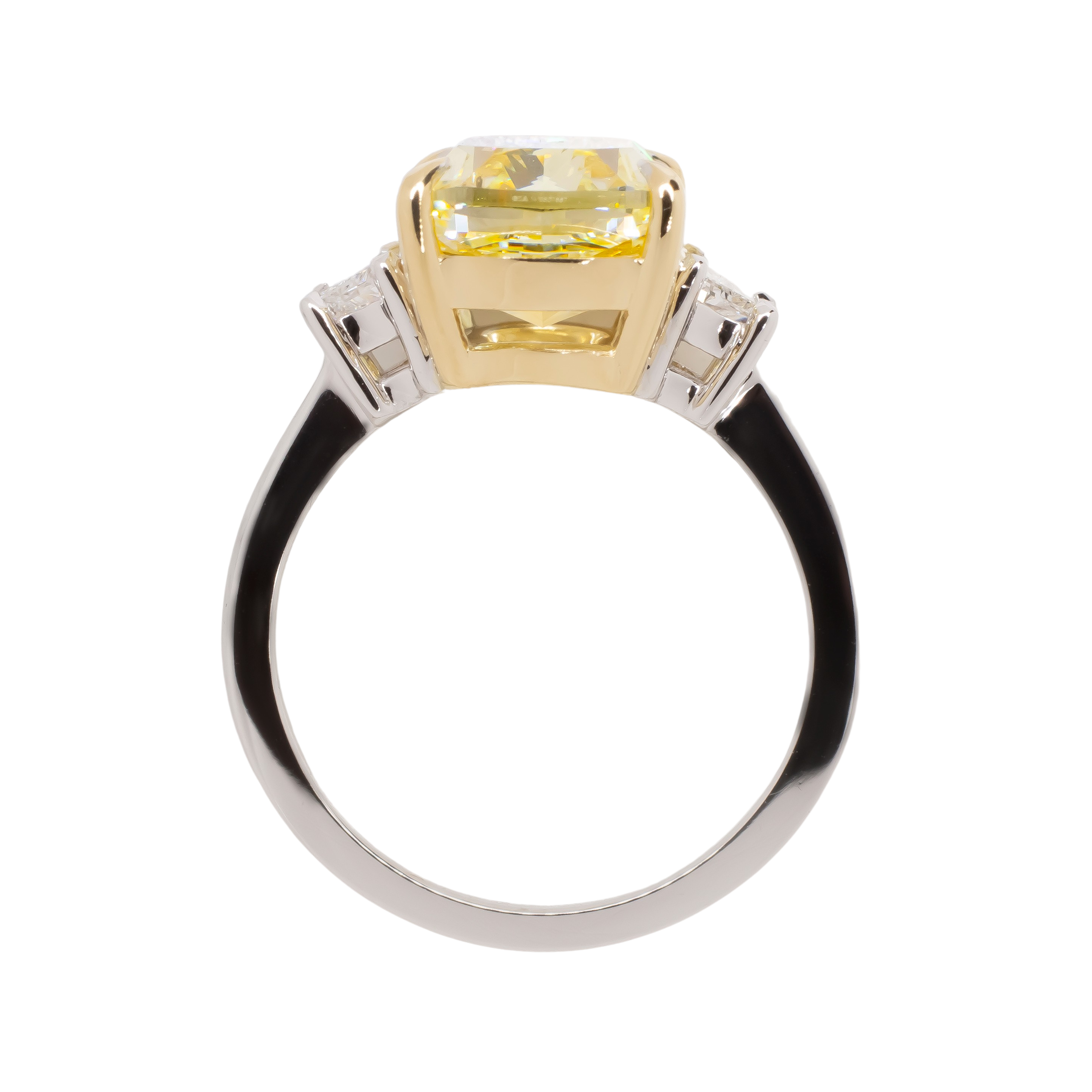 Antinori Fine Jewels 18kt White Gold GIA 612ct Fancy Yellow Diamond Ring