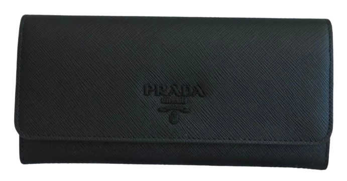 Prada Black Saffiano Leather Wallet