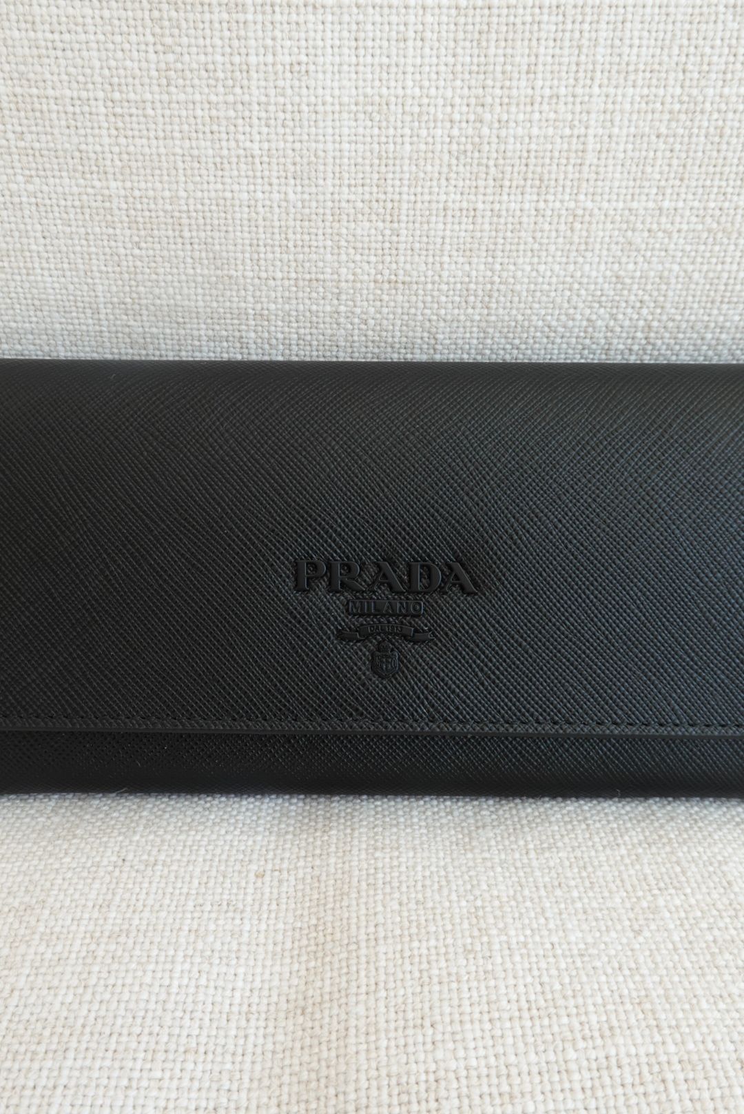 Prada Black Saffiano Leather Wallet