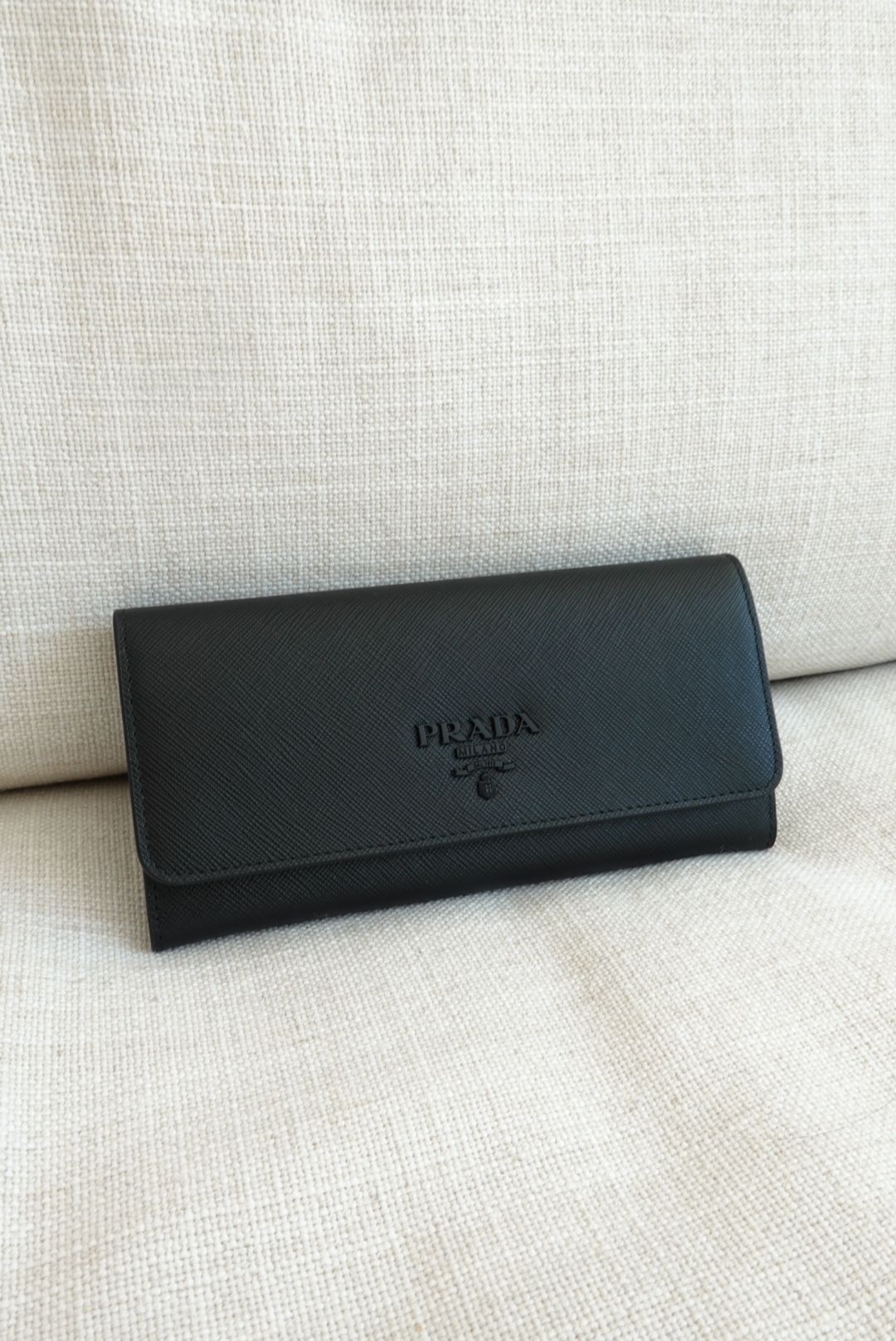 Prada Black Saffiano Leather Wallet