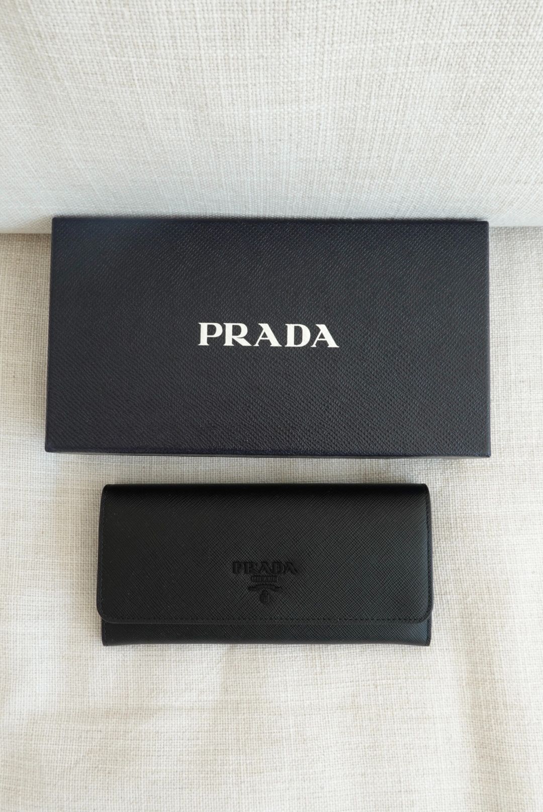 Prada Black Saffiano Leather Wallet