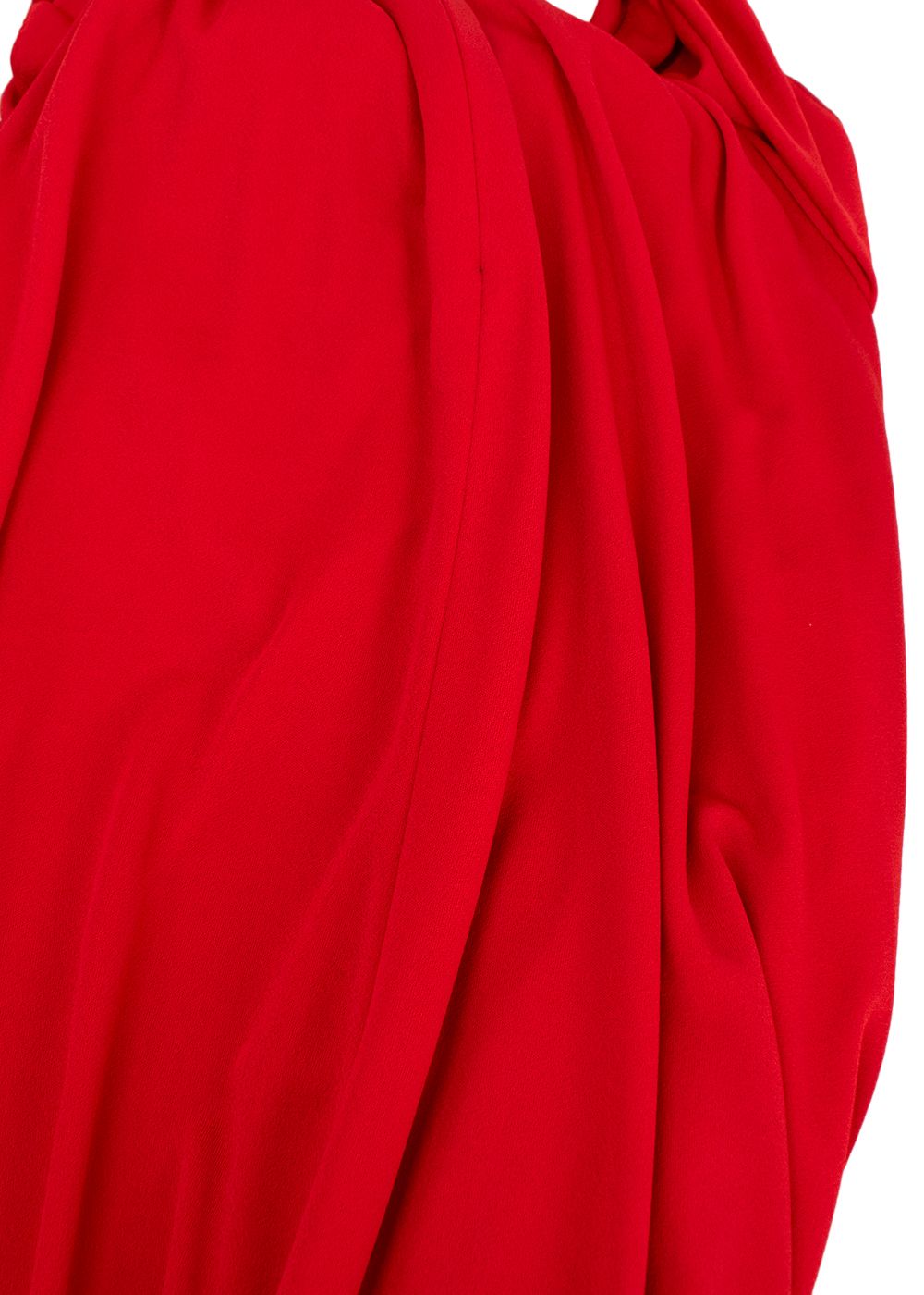 Preowned Gucci Red Open Back Sleeveless Dress Size S bright red viscose