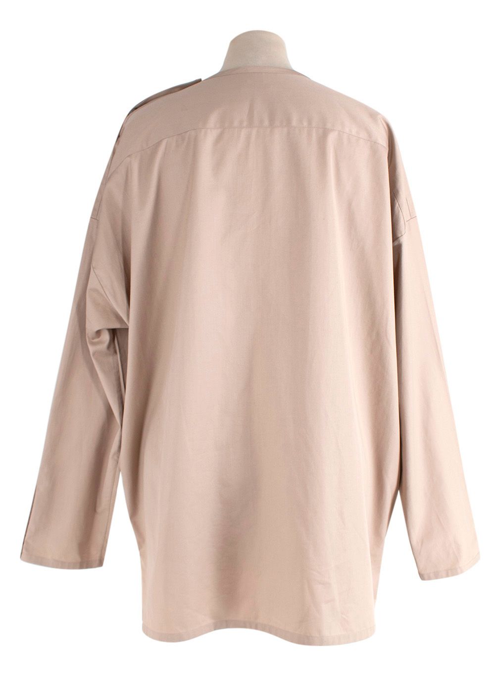 Hermes Beige Studded Tunic Size S cotton