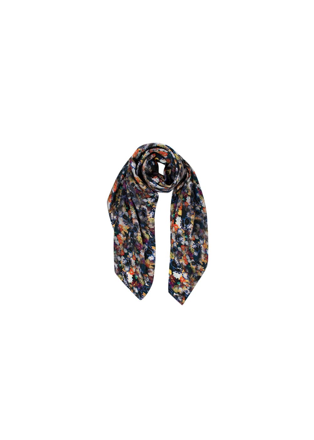 Erdem Floral Print Silk Scarf Multi