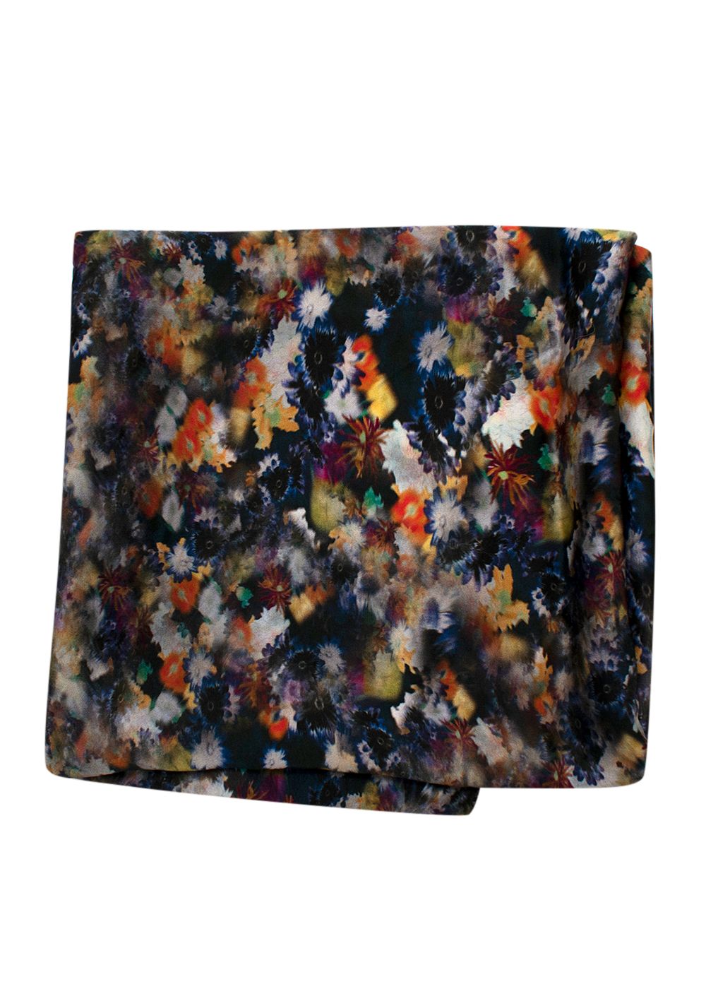 Erdem Floral Print Silk Scarf Multi