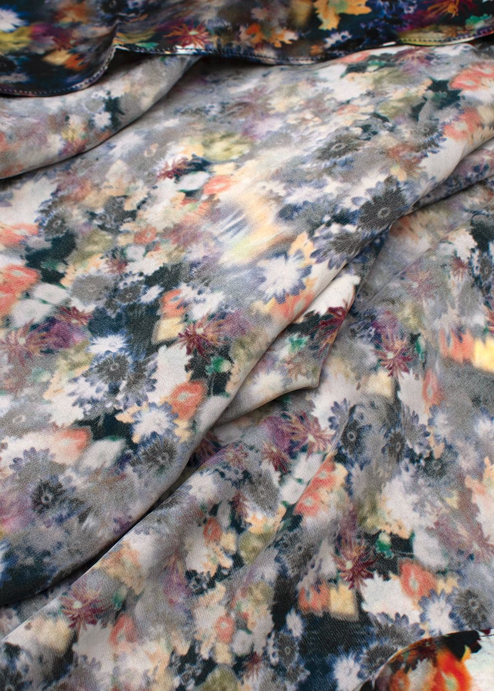 Erdem Floral Print Silk Scarf Multi