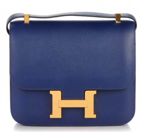 Hermes Constance 24/24 in Navy Epsom Leather with Gold Hardware