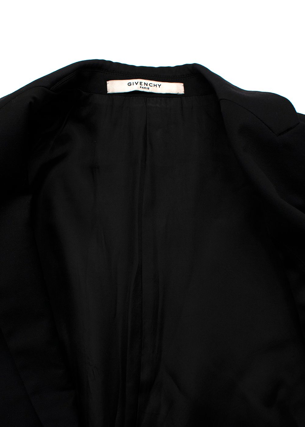 Givenchy Slim Fit Tailored Black Blazer Size S wool