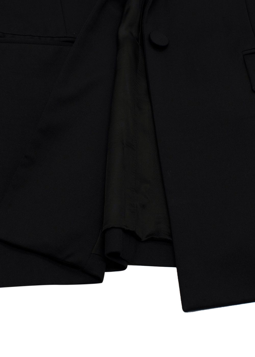 Givenchy Slim Fit Tailored Black Blazer Size S wool