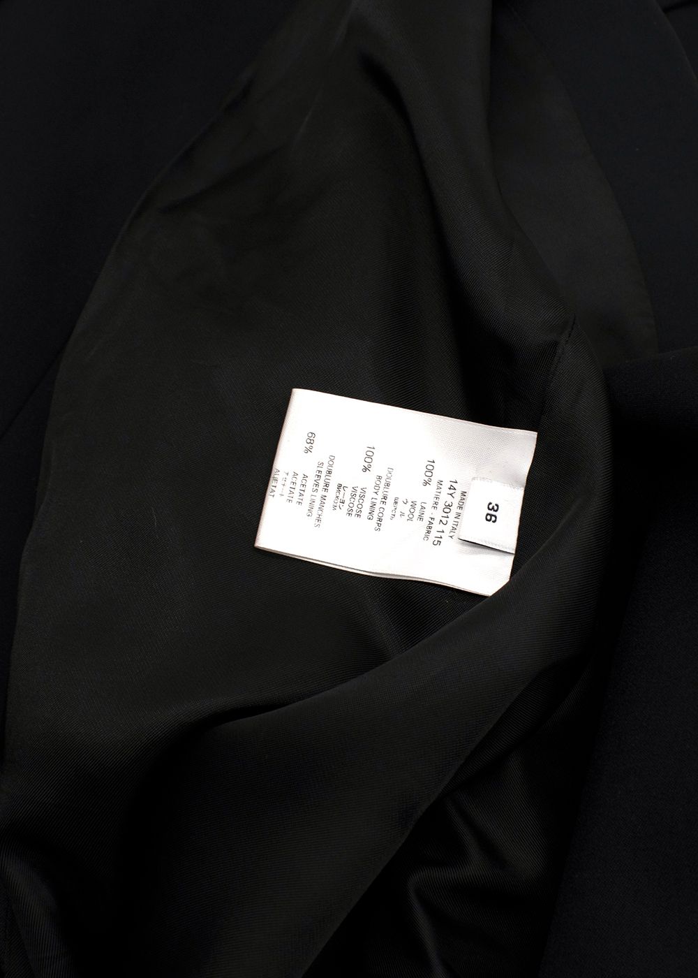 Givenchy Slim Fit Tailored Black Blazer Size S wool