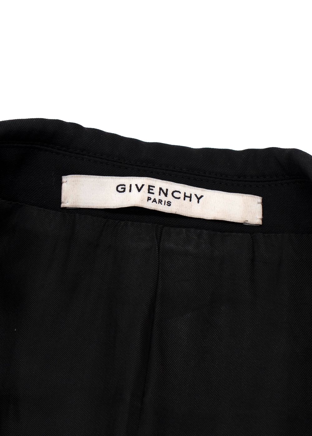 Givenchy Slim Fit Tailored Black Blazer Size S wool