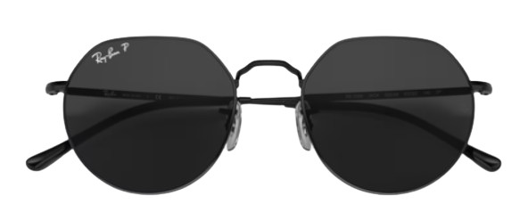 Ray-Ban Black Aviator Jack Sunglasses steel