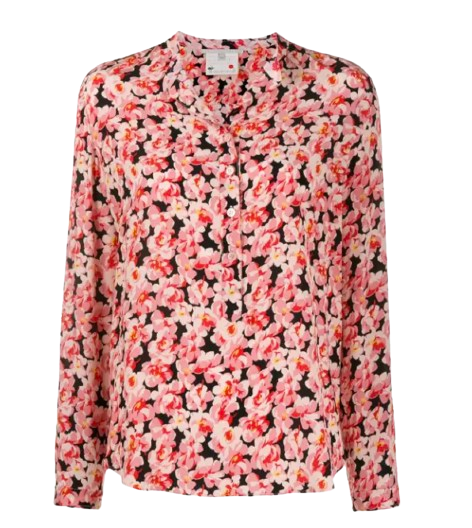 Stella McCartney Pink Floral Silk Blouse Size XS