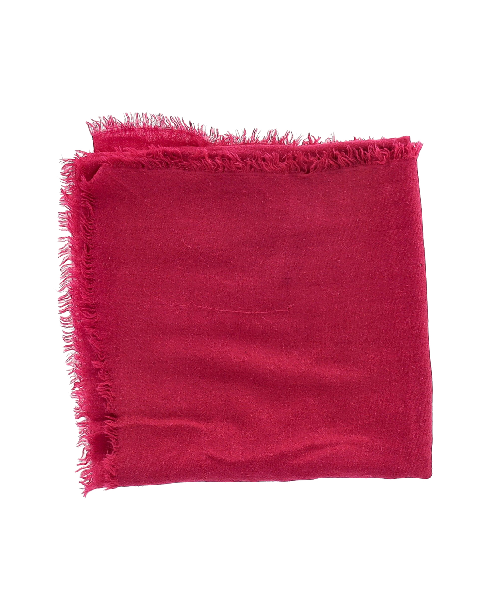 Preowned Gucci Pink Fringed Scarf cotton