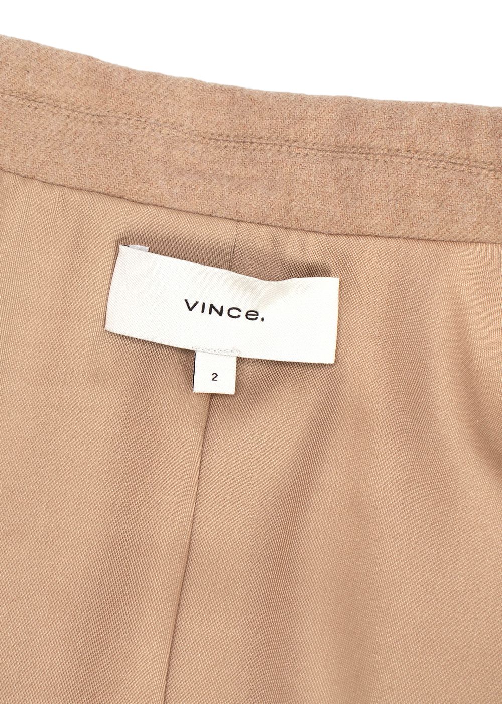 Vince Sand Single Breasted  Brushed Jersey Blazer Size XXS Beige wool