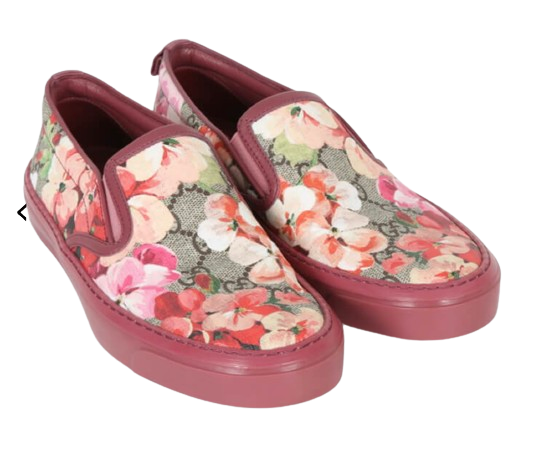 Preowned Gucci Bloom Floral Slip on Pumps Size 37 Multicolour leather