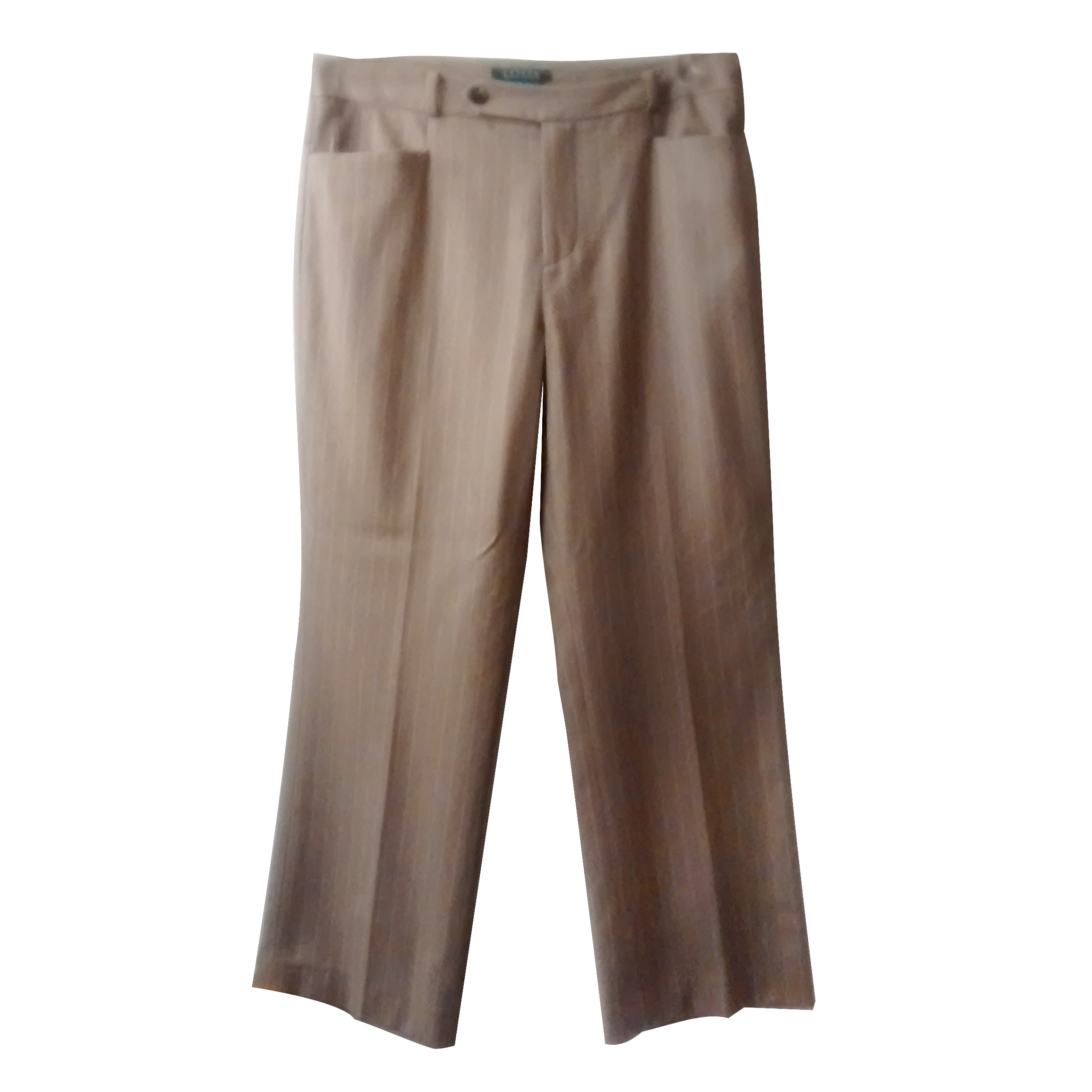 Ralph Lauren Adelle Wool fully lined Trousers Size L Beige/Nude cashmere