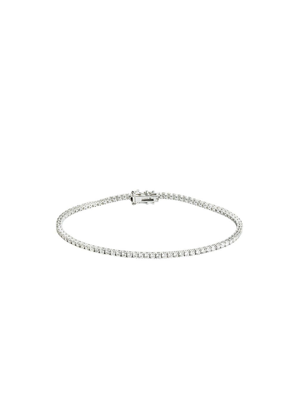 18ct white gold  white diamond Tennis bracelet TDW 203ct