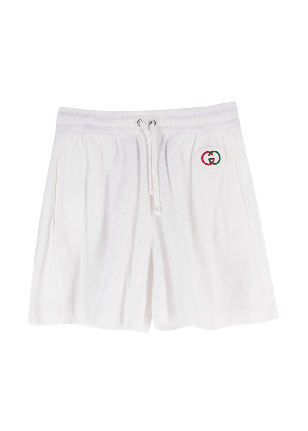 Gucci White Terry Towelling  Shorts Size S cotton