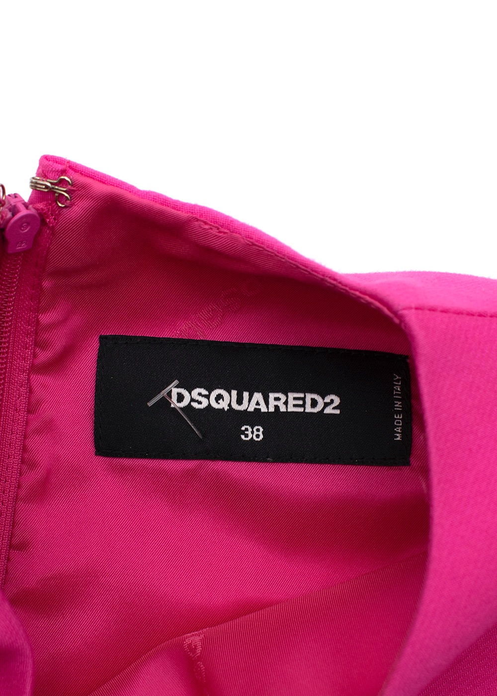 Preowned DSquared Colourblock Shift Dress Size XXS Multi Colour viscose